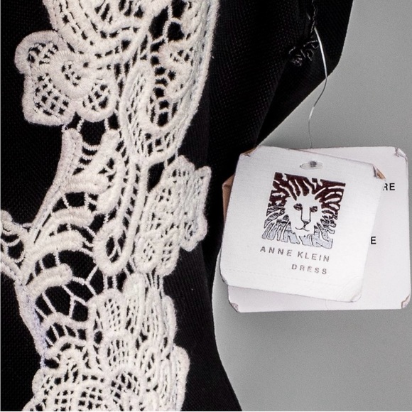 NWT Ann Klein linen and lace dress - 12 - Picture 4 of 5